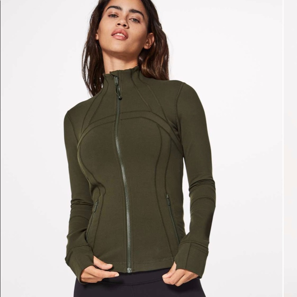 New with Tags Lululemon Define Jacket size 10 olive green